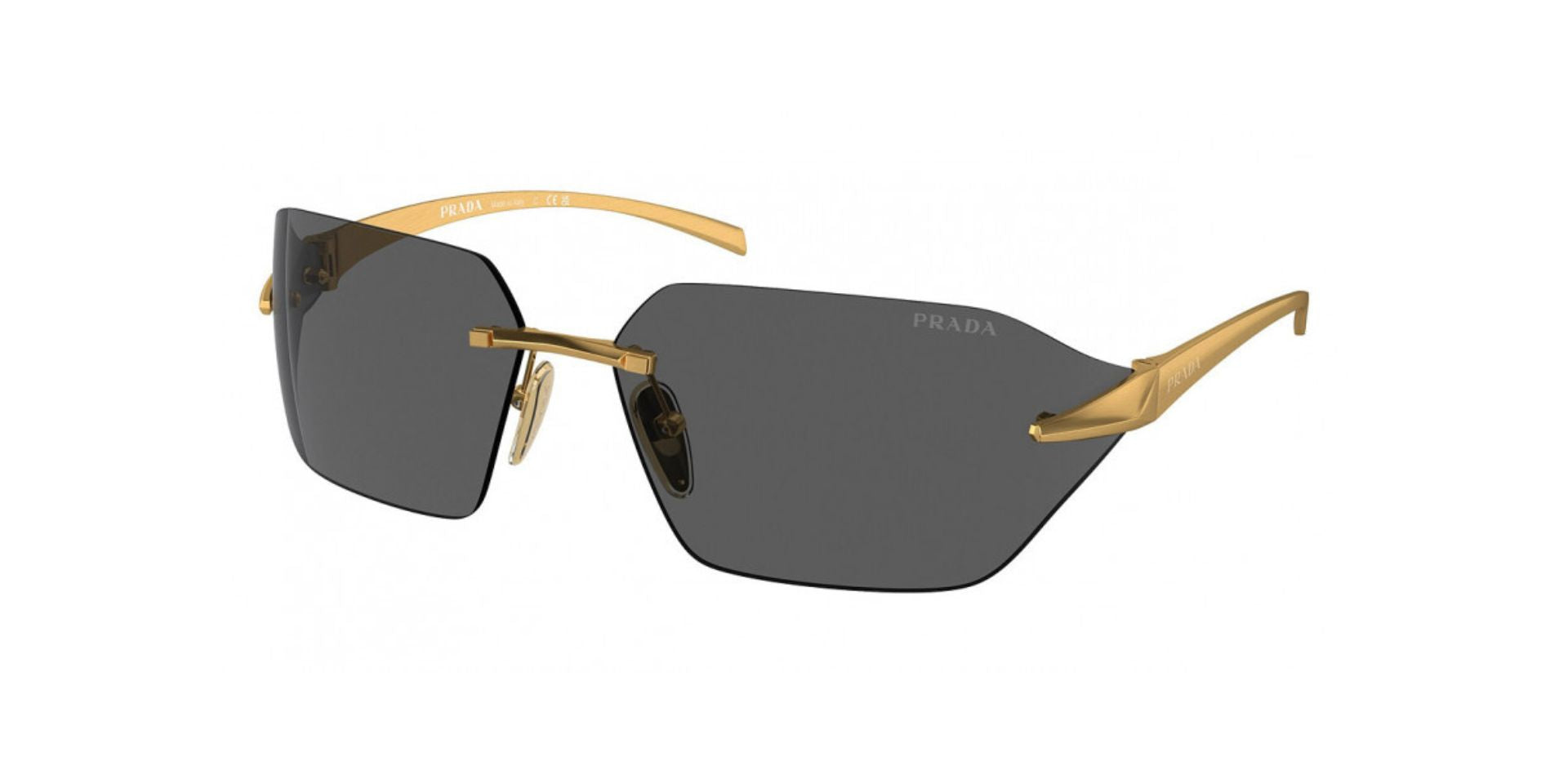 Prada Rimless Rectangular Sunglasses - OPRA55S