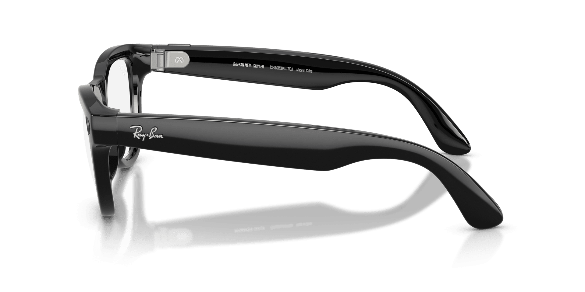 Ray-Ban | Meta Skyler Shiny Black - Gen 2 | Cat Eye | Black | Clear