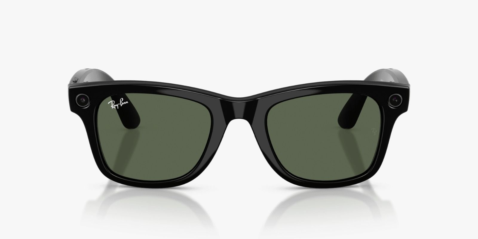 Ray-Ban | Meta Wayfarer Shiny Black - Gen 2 | Square | Black | G-15 Green