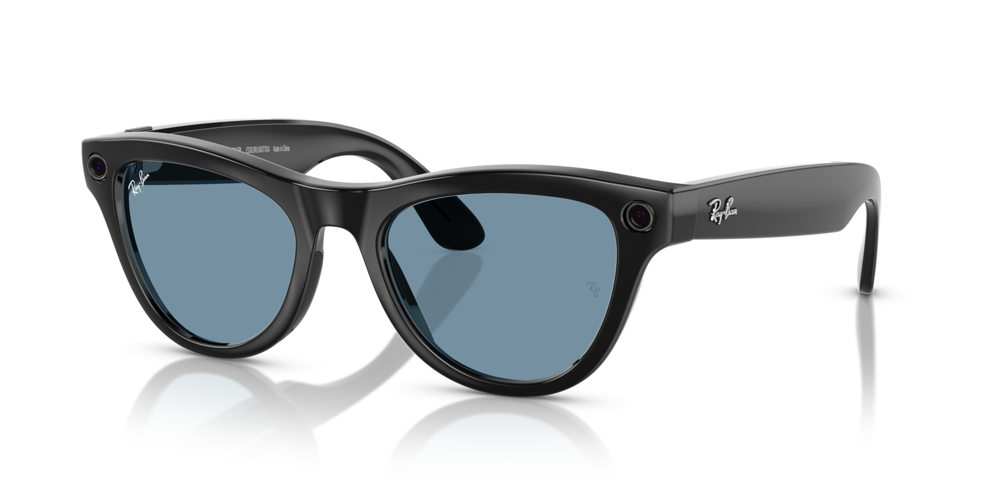 Ray-Ban | Meta Skyler Shiny Black - Gen 1 | Frame Color: Shiny Black | Lens Color: Clear