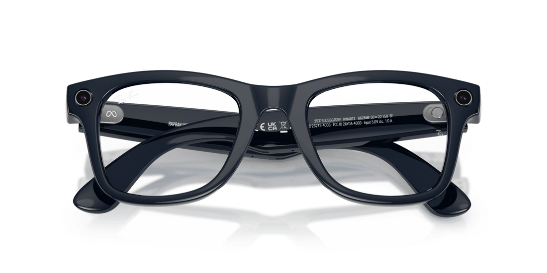 Ray-Ban | Meta Wayfarer Shiny Cosmic Blue - Gen 2 | Square | Cosmic Blue | Clear/Sapphire