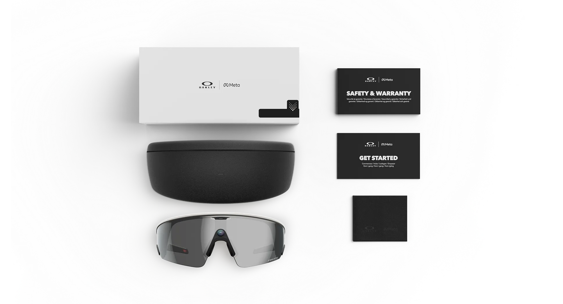 OAKLEY Meta Vanguard Unisex White Frame Prizm Black Lens - 0OW800180010552