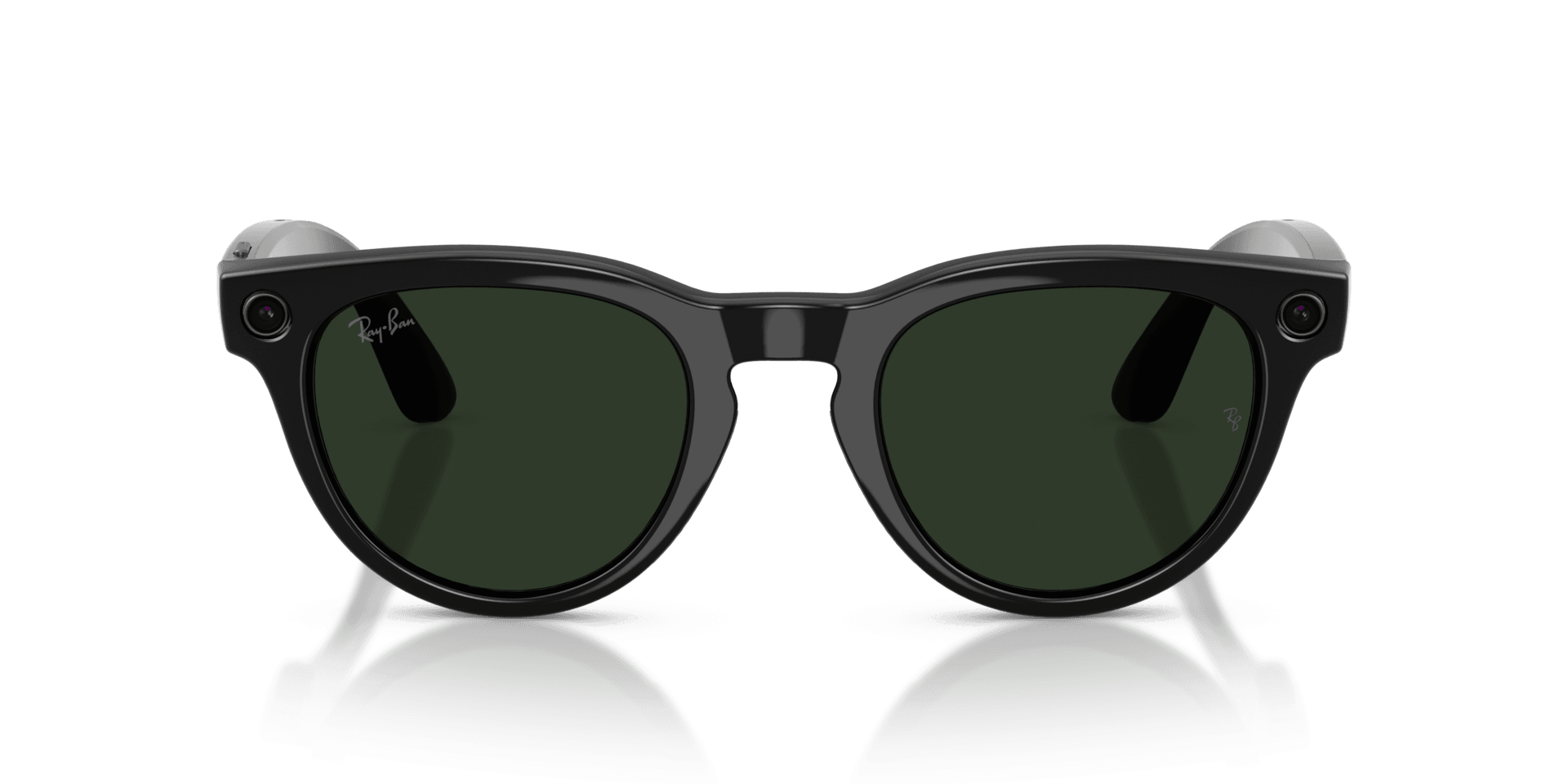 Ray-Ban | Meta Headliner Shiny Black - Gen 2 | Phantos | Black | Clear/Graphite Green