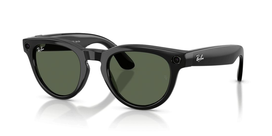 Ray-Ban | Meta Headliner Shiny Black - Gen 2 | Phantos | Black | G-15 Green
