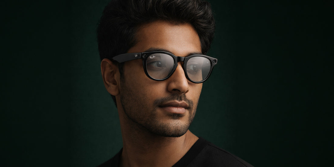 Ray-Ban | Meta Headliner Shiny Black - Gen 2 | Phantos | Black | Clear/Graphite Green