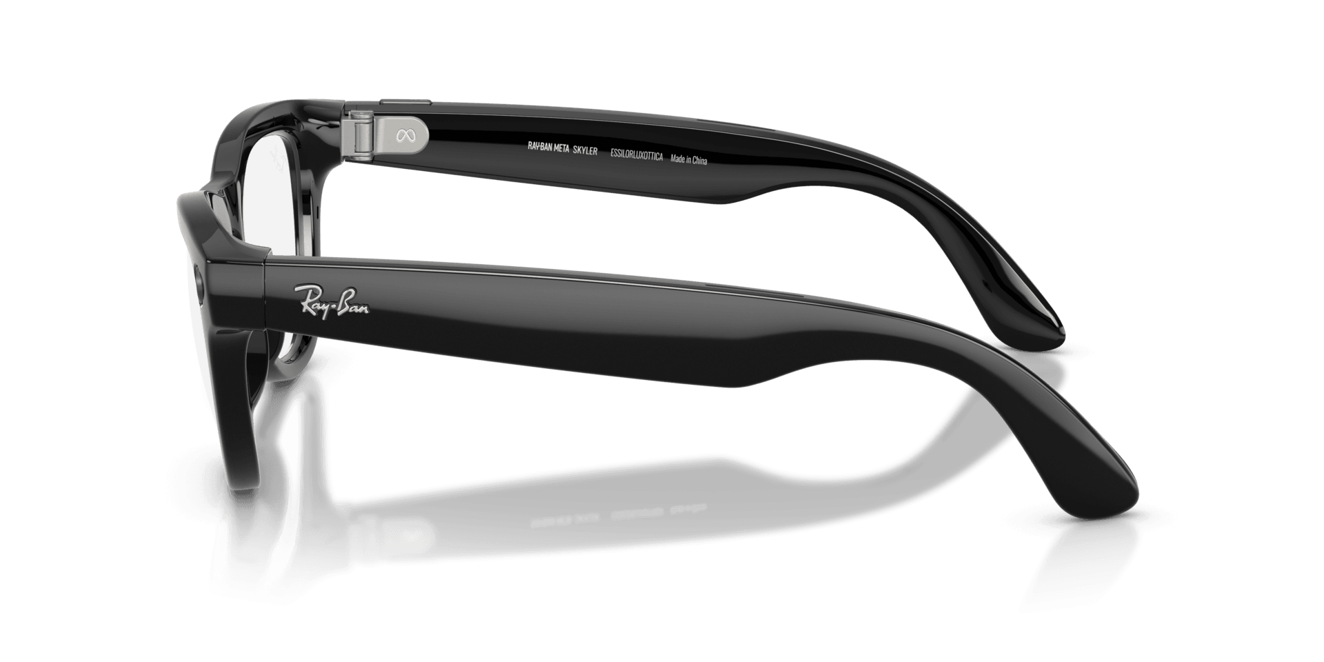 Ray-Ban | Meta Skyler Shiny Black - Gen 2 | Cat Eye | Black | Clear