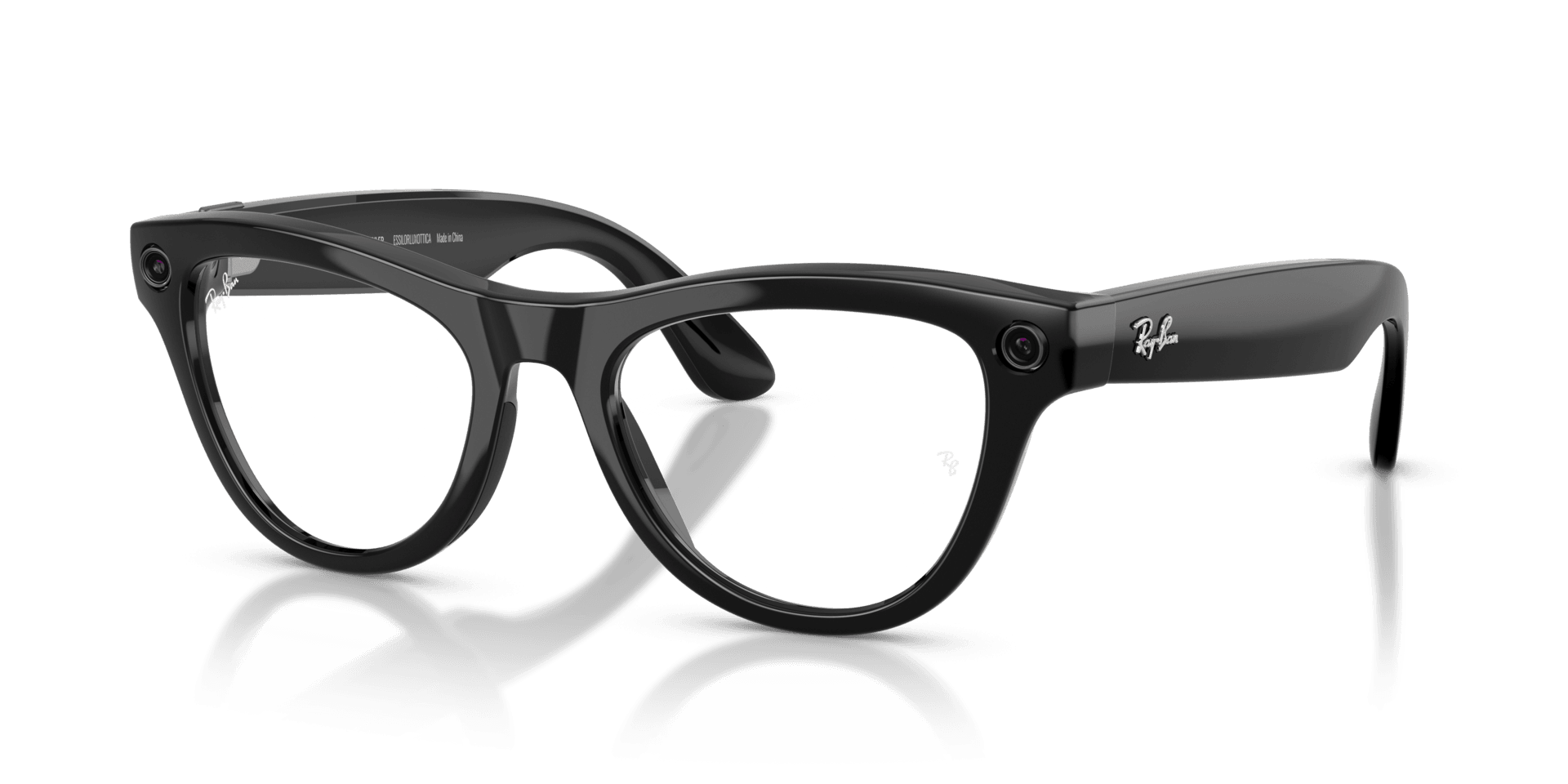 Ray-Ban | Meta Skyler Shiny Black - Gen 2 | Cat Eye | Black | Clear