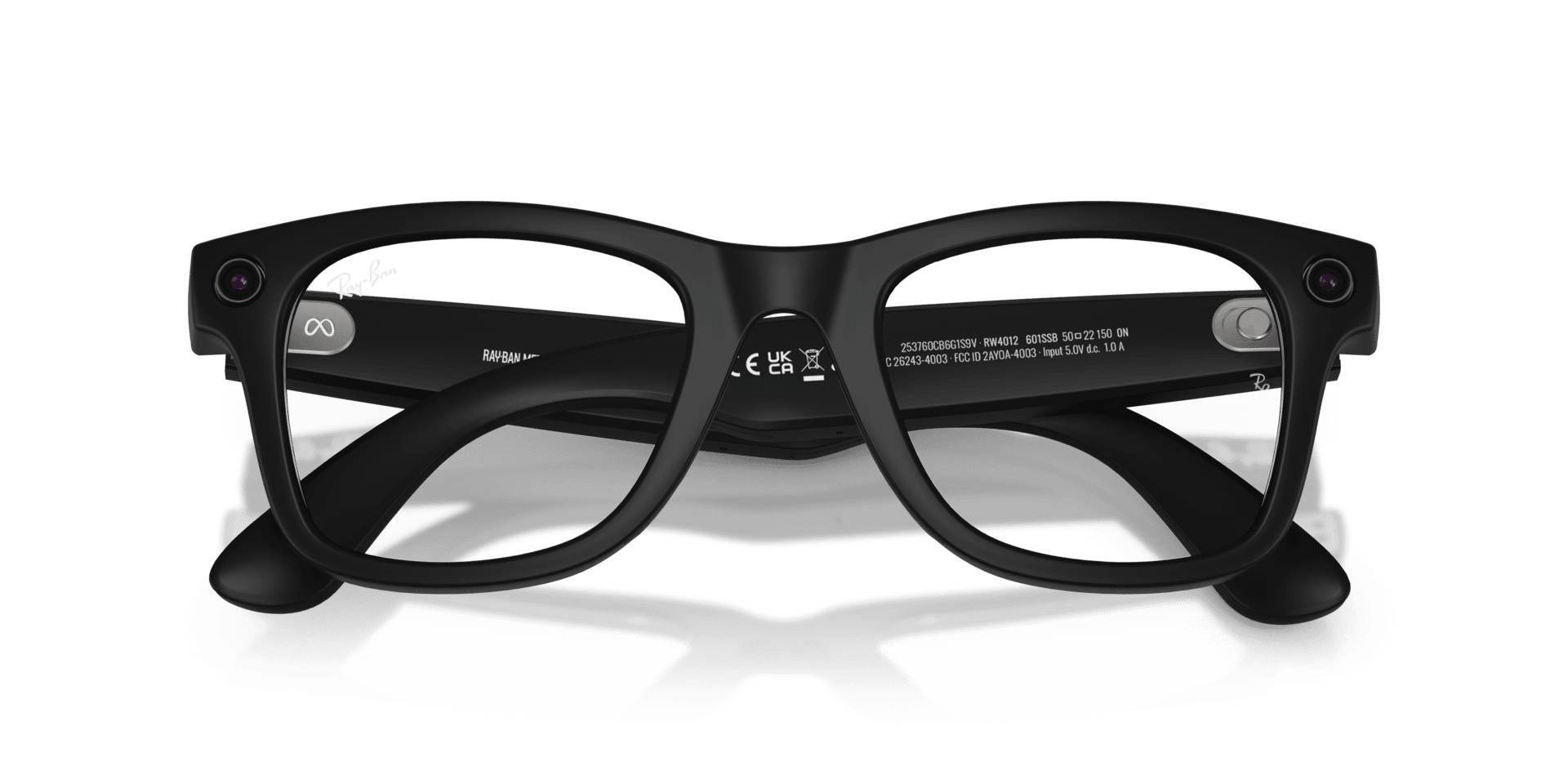 Ray-Ban | Meta Wayfarer Matte Black - Gen 2 | Square | Black | Clear
