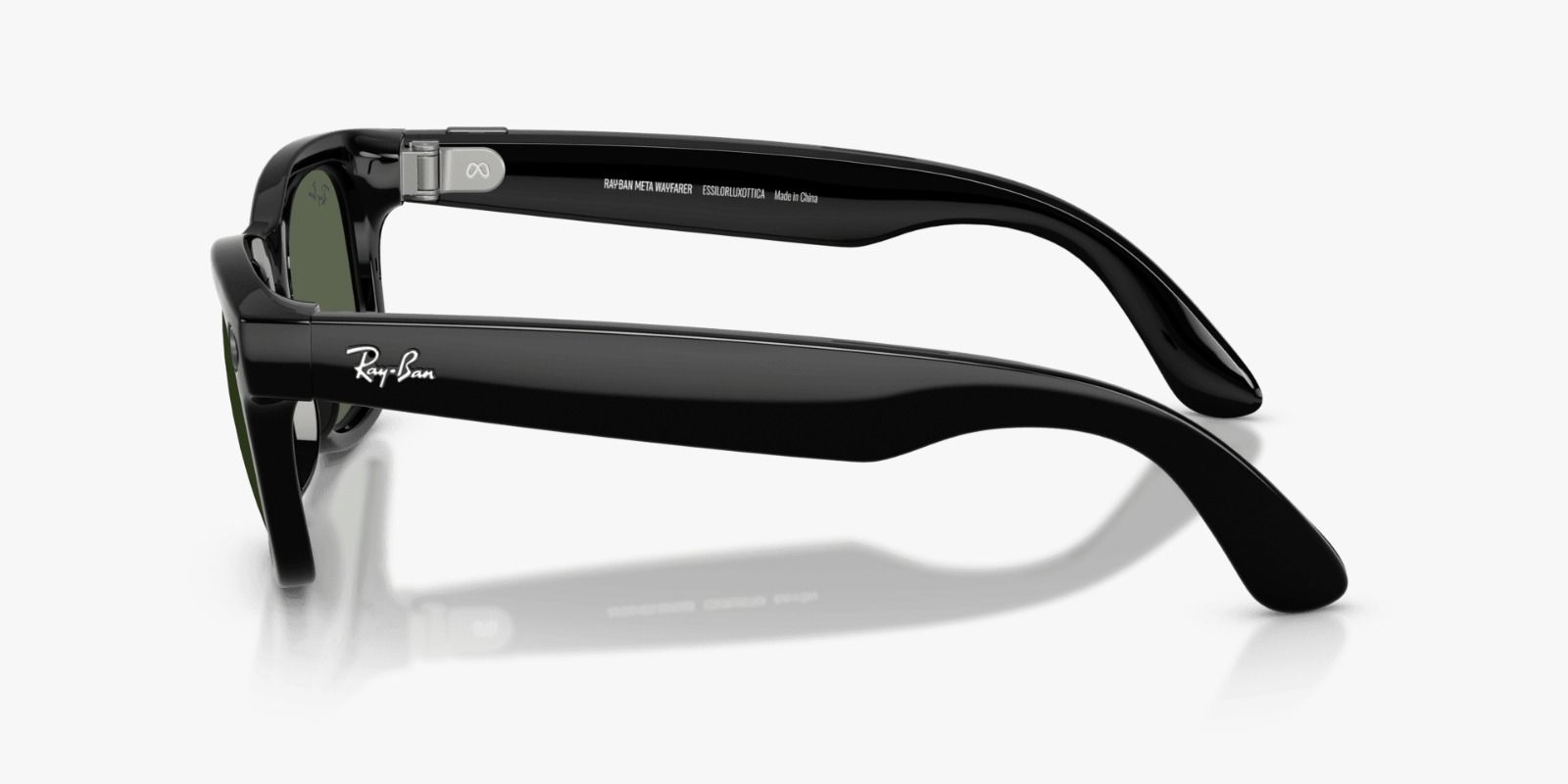 Ray-Ban | Meta Wayfarer Shiny Black - Gen 2 | Square | Black | G-15 Green