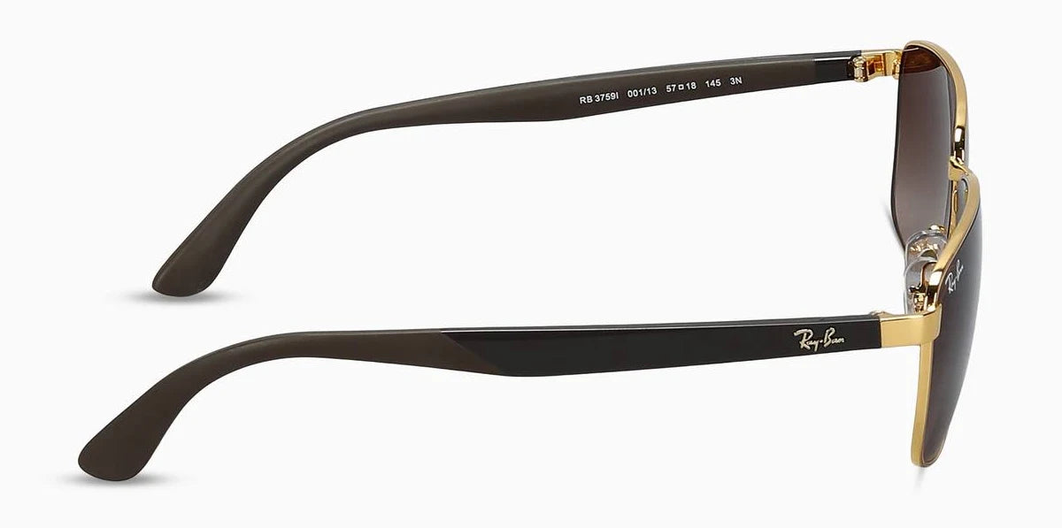Rayban Core Brown Gradient Irregular Unisex Sunglasses 0RB3759I001/1357