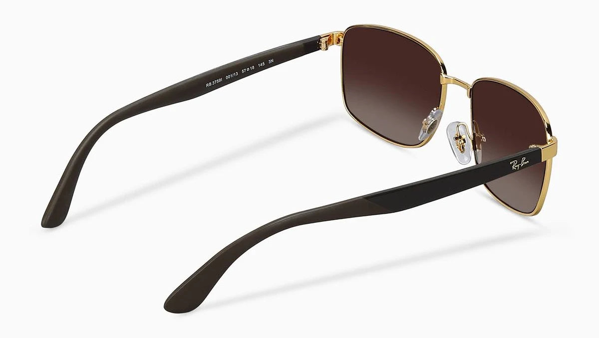 Rayban Core Brown Gradient Irregular Unisex Sunglasses 0RB3759I001/1357