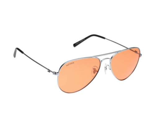 Tommy Hilfiger Men Aviator UV Protected Sunglasses TH 1574PL C11 S-OrangeTommy Hilfiger Men Aviator UV Protected Sunglasses TH 1574PL C11 S-Orange