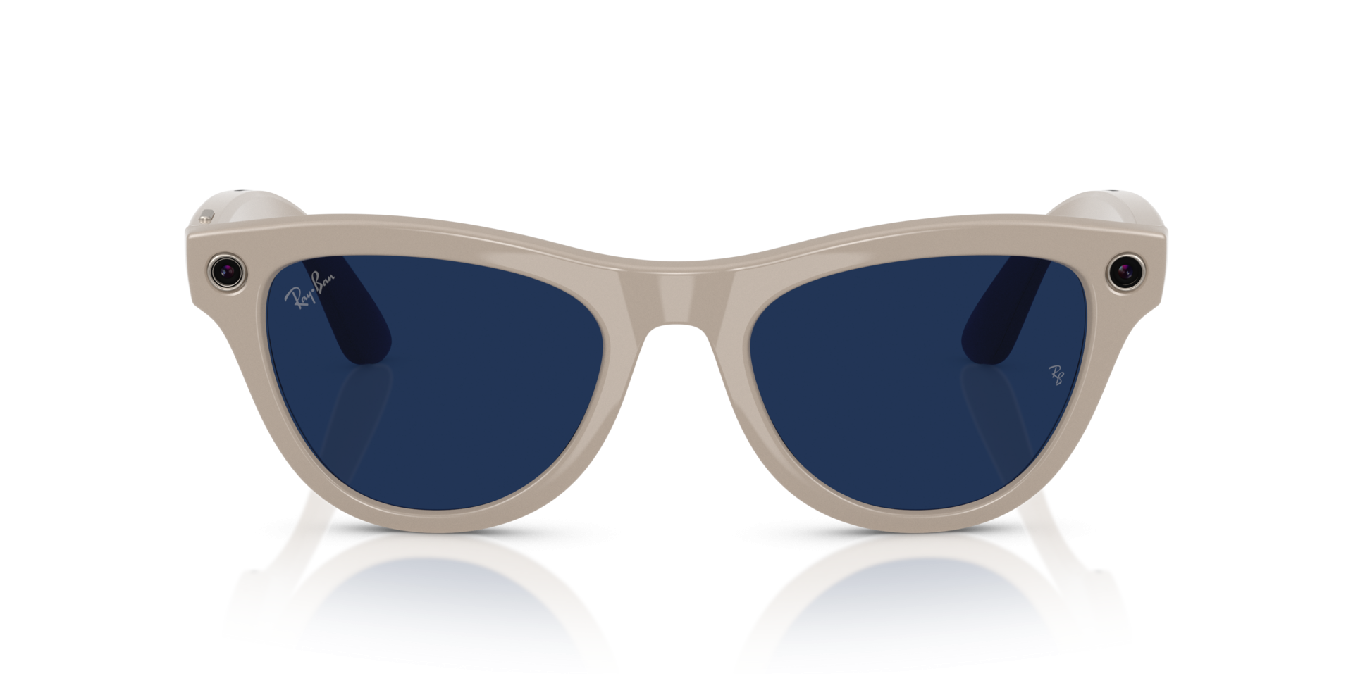 Ray-Ban | Meta Skyler Chalky Gray - Gen 1 | Frame Color: Chalky Grey | Lens Color: Clear/Sapphire