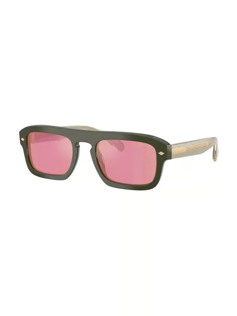 Vogue Eyewear Men UV Protected Red Lens Irregular Sunglasses - 0VO5620S3217F653